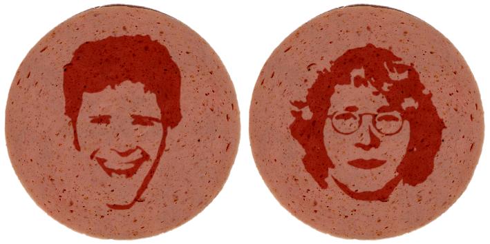 Gesichtswrste von Bratislawa und Hans